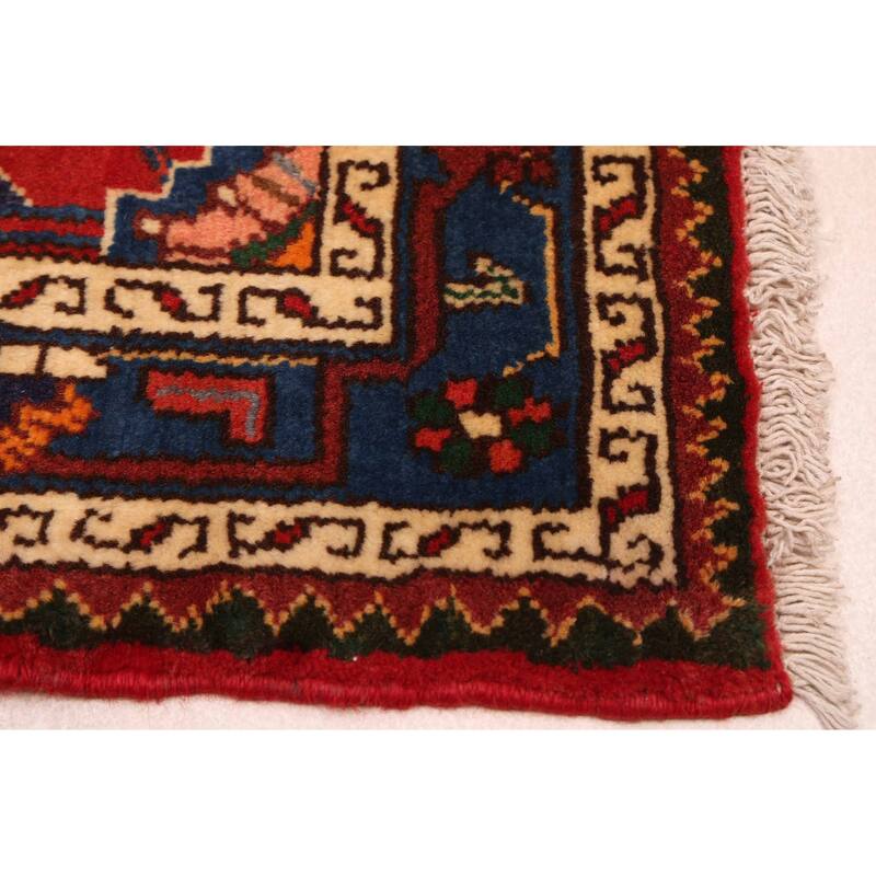 ECARPETGALLERY Hand-knotted Anadol Red Wool Rug - 3'6 x 4'9