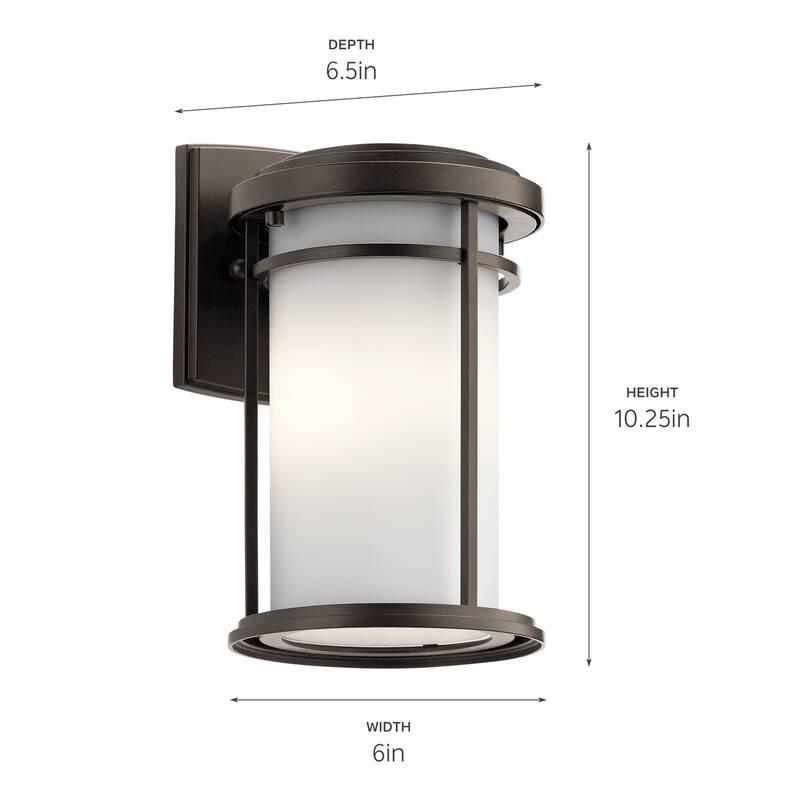 Kichler Lighting Toman Collection 1-light Olde Bronze Outdoor Wall Lantern