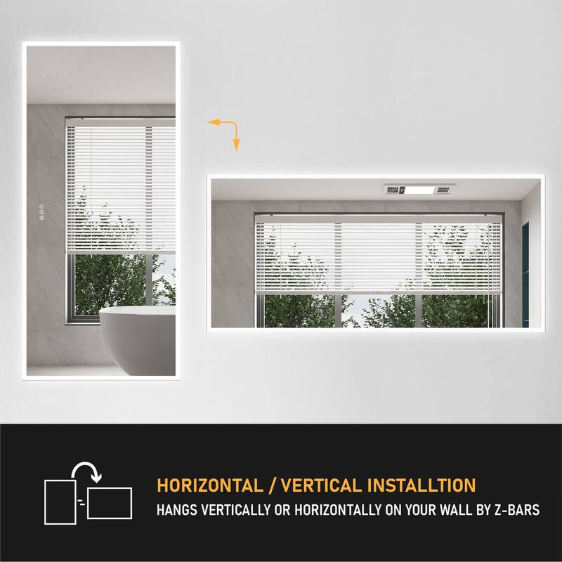 Modern Wall Mounted LED Bathroom mirror