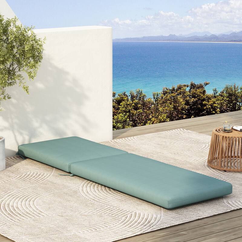 Christopher Knight Home - Noah Luxurious Comfort Outdoor Chaise Lounge Cushion with Secure Ties and Plush Support