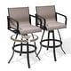 preview thumbnail 25 of 39, Outdoor Indoor Aluminum Swivel Patio Bar Stools Dining Chairs with Sunbrella Fabric