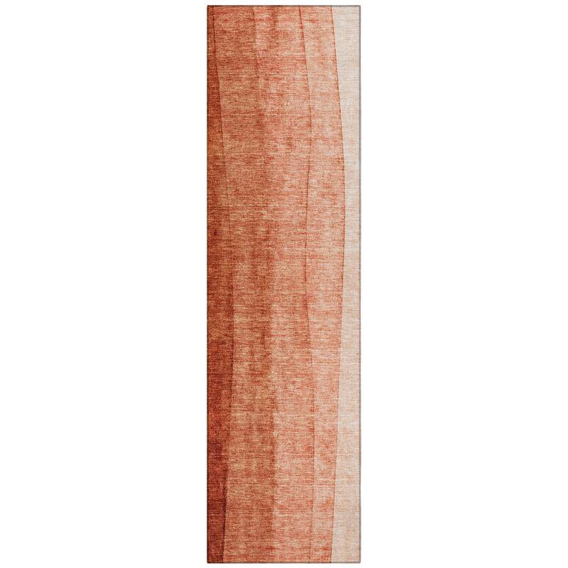 Machine Washable Indoor/ Outdoor Chantille Modern Horizon Rug