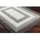 preview thumbnail 6 of 4, Livabliss Bologna Border Stripes Plush Area Rug