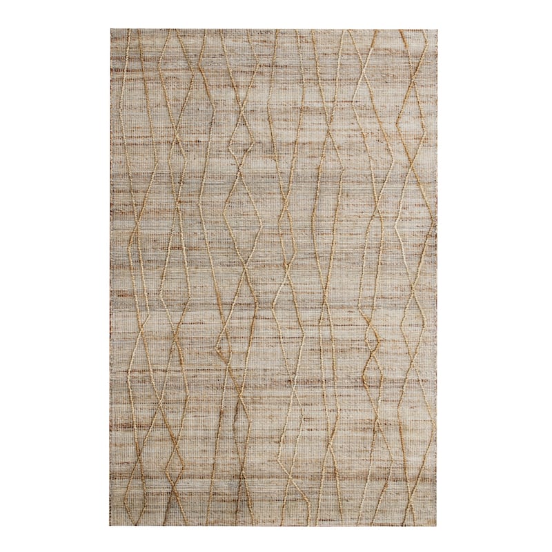 Sevita Natural Abstract Modern Area Rug - 7'9 x 9'9