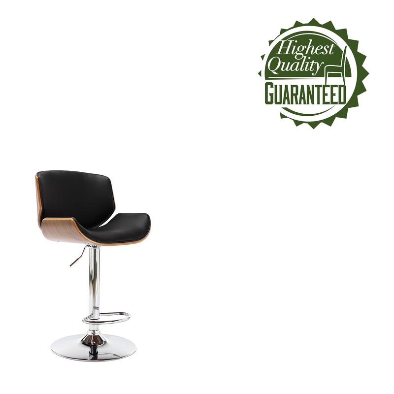 Porthos Home Oriel Swivel Adjustable Height Faux Leather Bar Stool