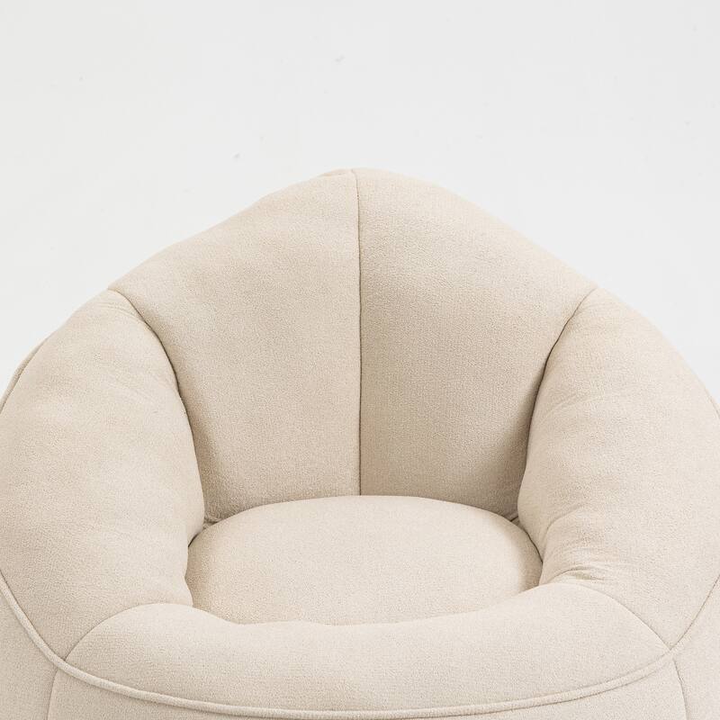 High Pressure Foam Bean Bag Sofa Chair with Footrest