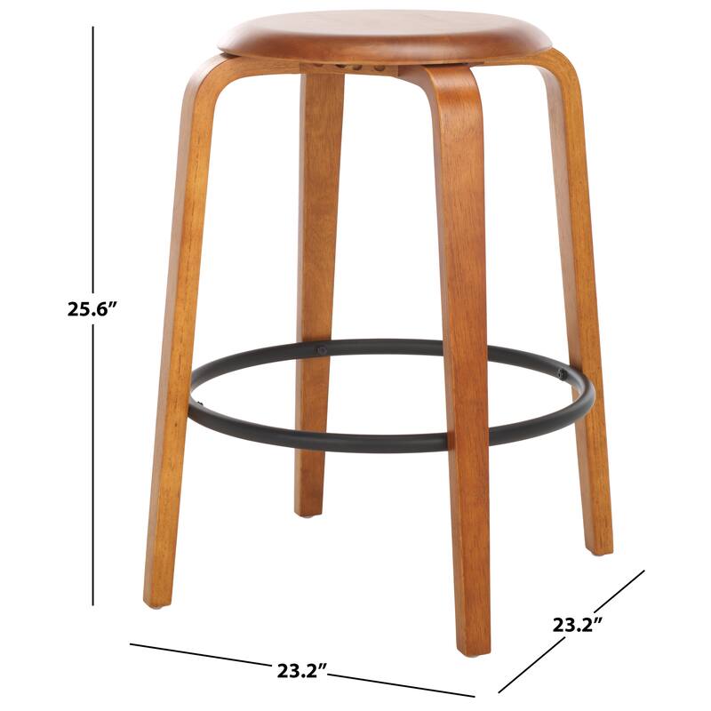 SAFAVIEH Home Luella 26-inch Counter Stool [SET of 2] - 23"Wx23"Dx26"H