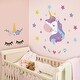 preview thumbnail 2 of 4, Walplus Sleepy Magical Unicorns Children Wall Sticker Nursery Decor