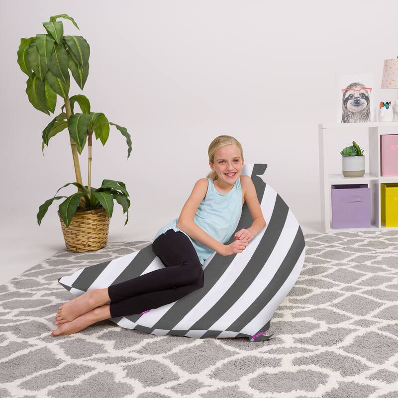 Stuffie Animal Storage Bean Bag Chair Cover, Room Organizer
