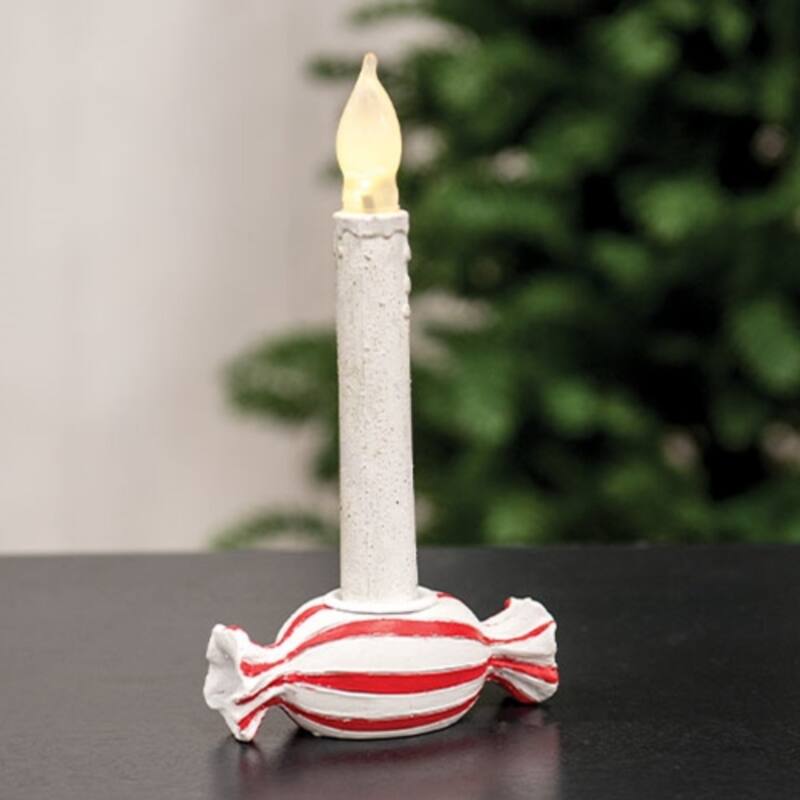 Resin Candy Taper Candle Holder Festive Decor