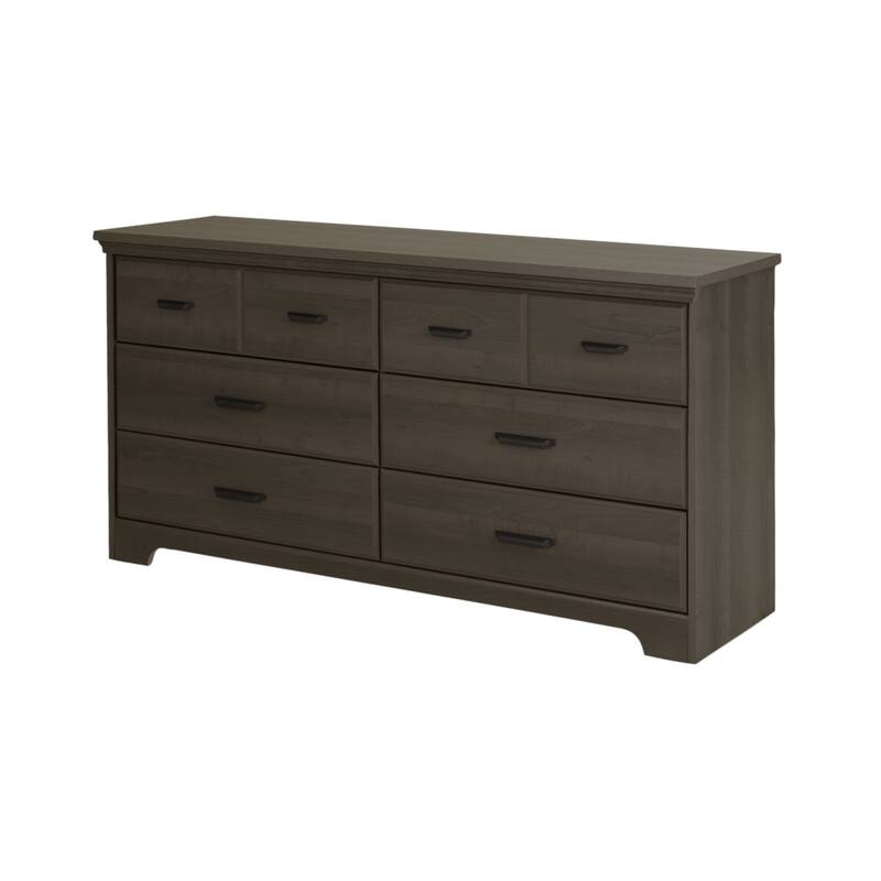 Versa Country Cottage 6-drawer Double Dresser - Gray Maple