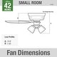 preview thumbnail 16 of 17, Hunter 42" Builder Low Profile Ceiling Fan with 3-Light LED Light Kit and Pull Chain