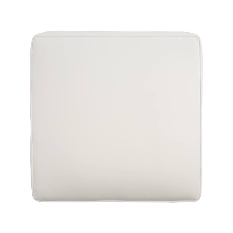 Roomfitters Square Upholstered Ottoman Coffee Table with Modern Low Profile Design