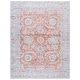 preview thumbnail 11 of 19, SAFAVIEH Tucson Erina Machine Washable Slip Resistant Shabby Chic Rug 9' x 12' - Turquoise/Rust - Rectangle