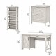 preview thumbnail 68 of 68, Key West 54W Computer Desk with Cabinet and Bookcase by Bush Furniture