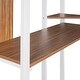preview thumbnail 28 of 58, Multifunctional Design Metal Loft Bed with Two-sided Ladder, Shelves and Desk, Twin Size