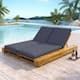 Option Teak Finish with Grey Cushion