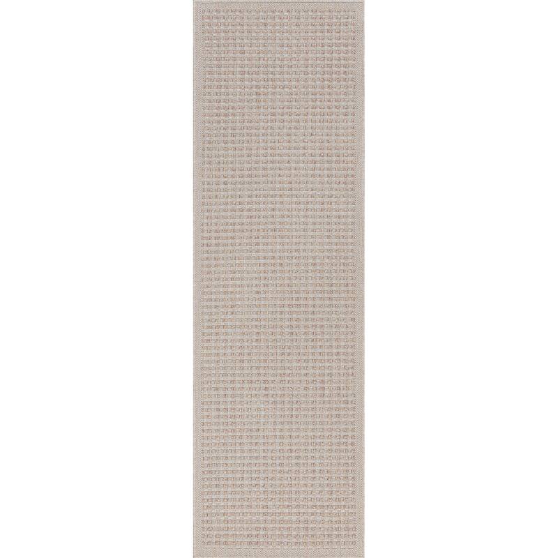 Dennis Coastal Windowpane Indoor/Outdoor Area Rug