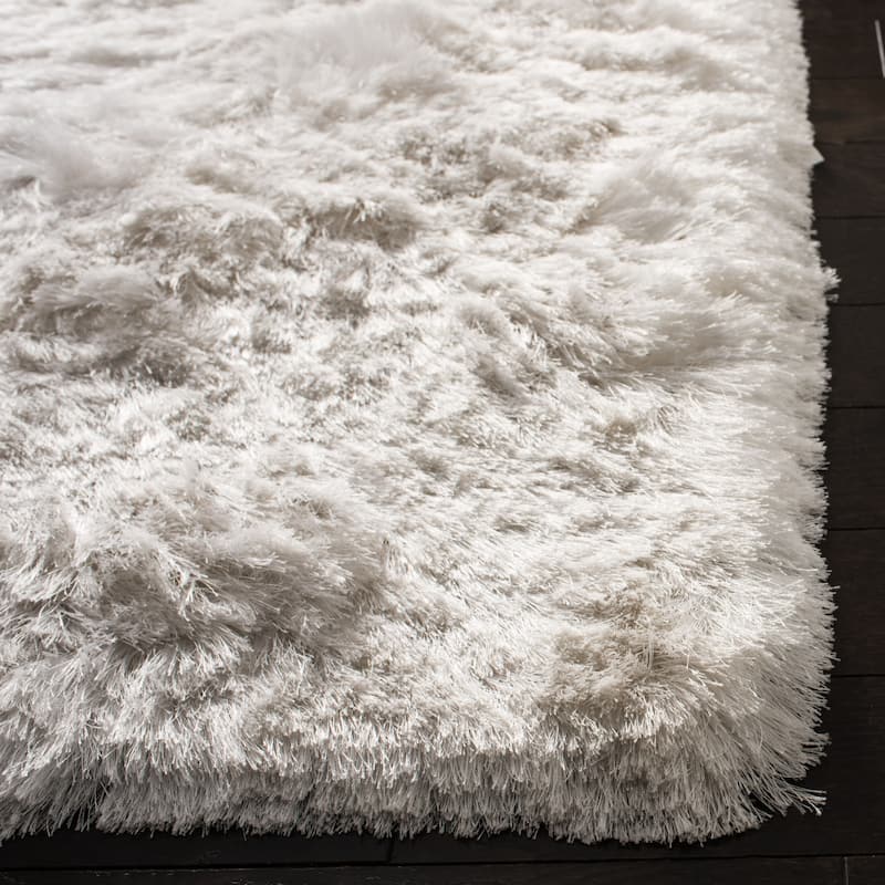 SAFAVIEH Handmade Ocean Shag Lyse Glam 2.5-inch Thick Rug