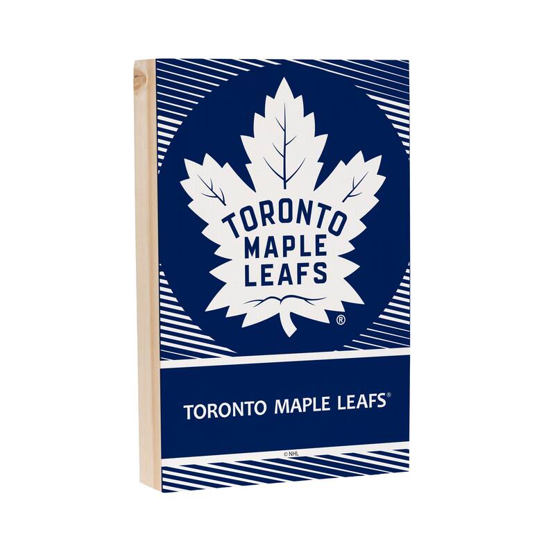Toronto Maple Leafs Wooden Tabletop Mantel Shelf Sign