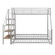 preview thumbnail 4 of 8, [Versatile Bunk Bed] Twin over Full Size Metal Bunk Bed with Trundle