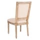 preview thumbnail 8 of 12, SAFAVIEH Dining Old World Buchanan Beige Rectangular Dining Chairs (Set of 2) - 19" x 19" x 38.3"