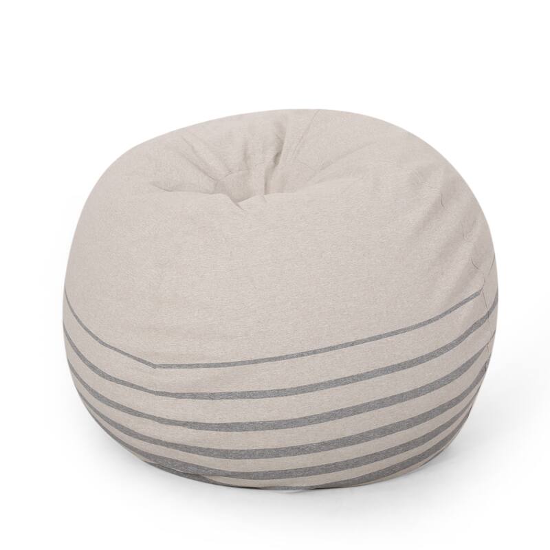 Rounded Bean Bag, Striped With Fabric,For Dining Room, Bedroom etc