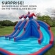 Deluxe Inflatable Water Triple Slide Park - Heavy-Duty Nylon Bouncy ...