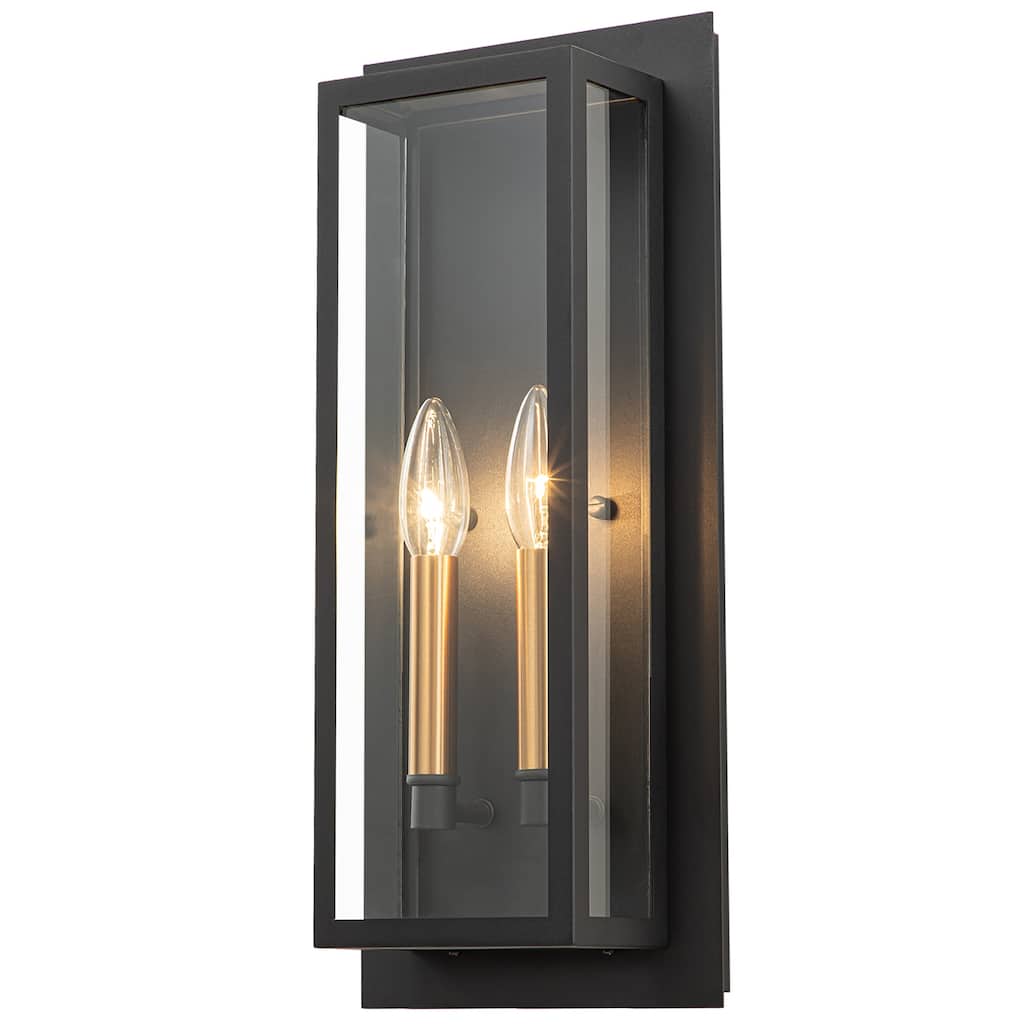 17.5" modern wall sconce with candelabra