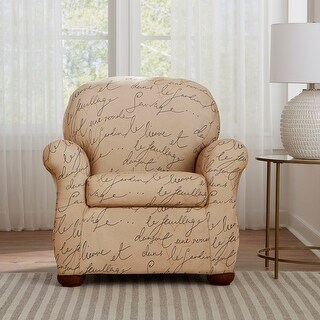 Waverly Stretch Pen Pal 2 Piece Accent Chair Slipcover