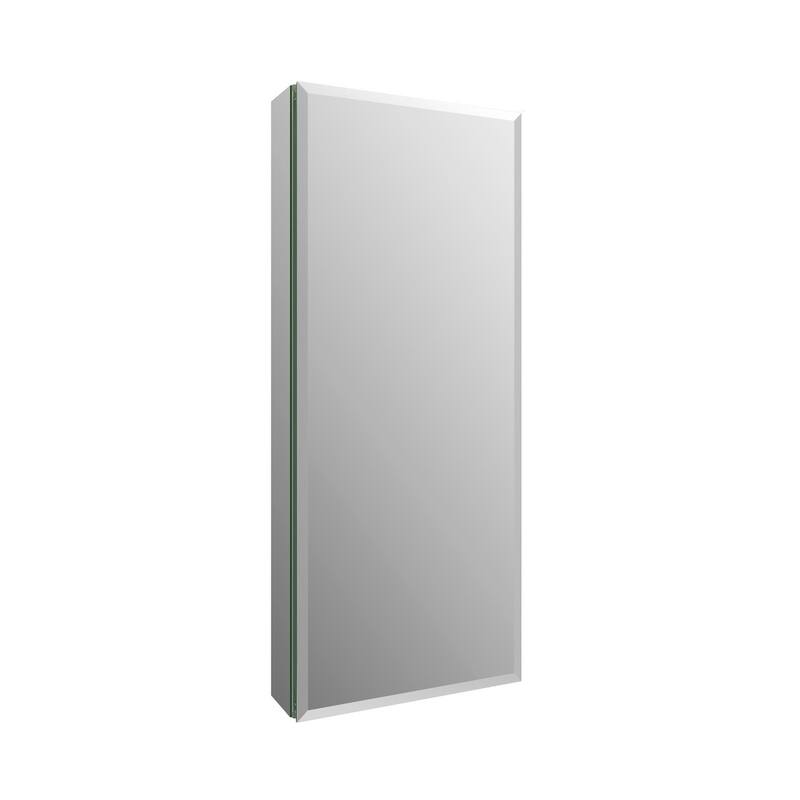 Fresca FMC8016-BE Senza 15" x 36" Frameless Single Door Medicine