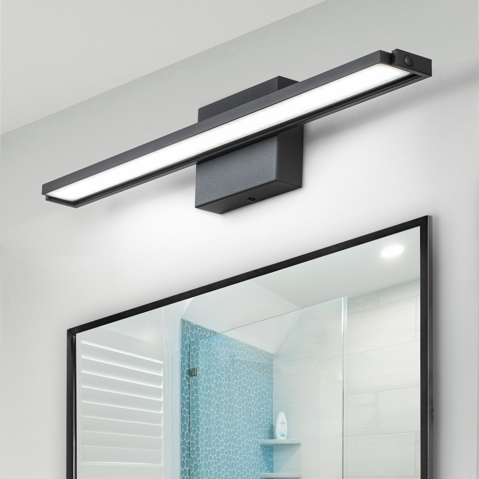 Black vanity light strip deals