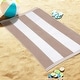 preview thumbnail 27 of 62, Cabana Stripe Oversized Cotton Beach Towel by Superior