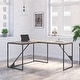 preview thumbnail 8 of 24, Refinery 50W L Shaped Industrial Desk by Bush Furniture Rustic Gray/Charred Wood