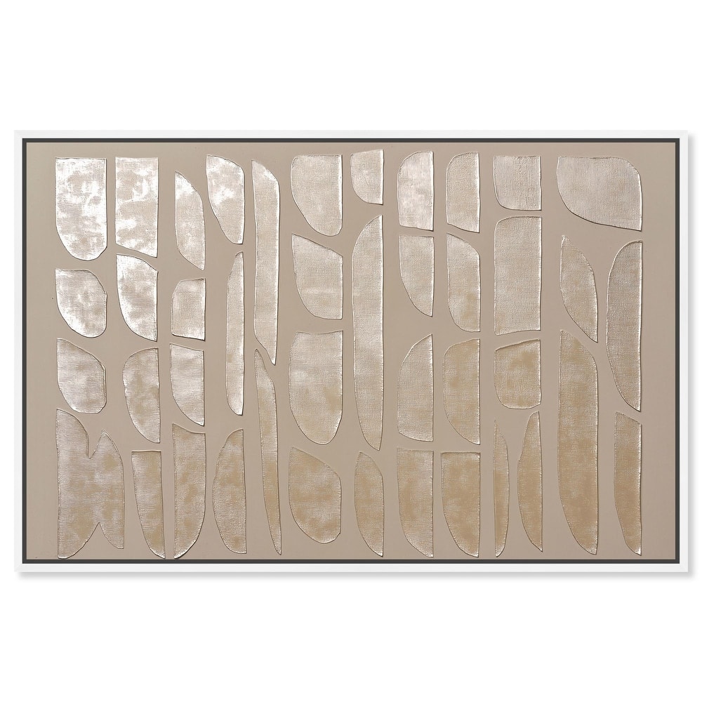 Textured Tiles Canvas by Art Remedy