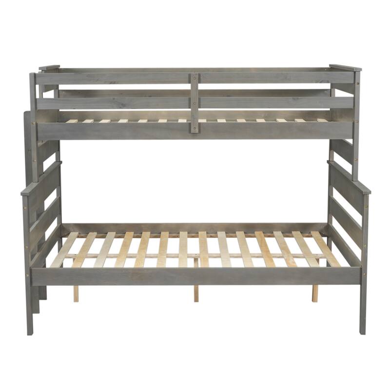 MERAX Wood Bunk Bed with Ladder