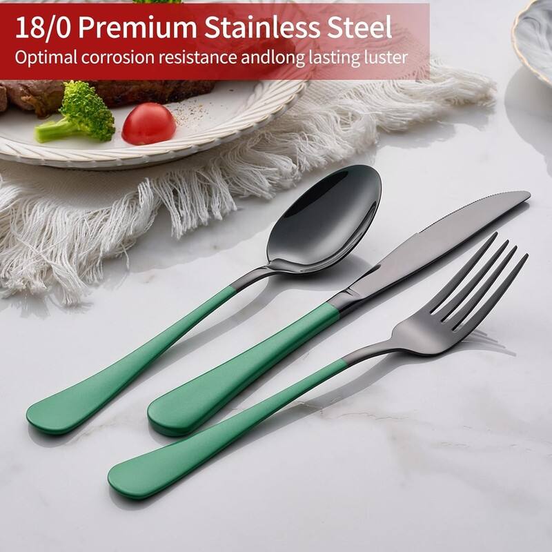 20 Piece 18/0 Stainless Steel Flatware Cutlery Set Service for 4,Mirror Finish