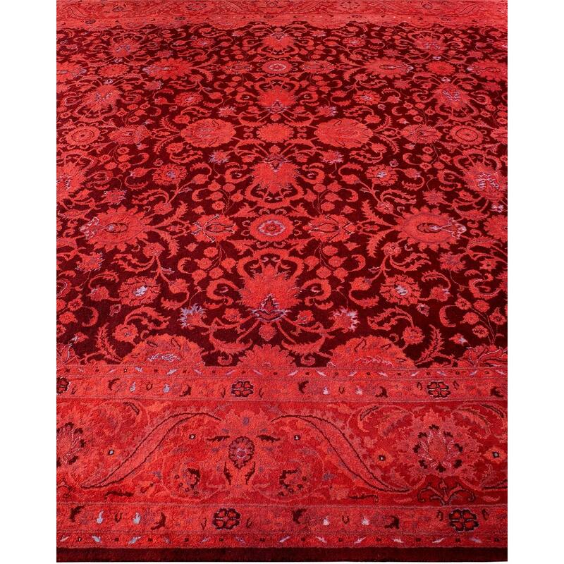 Fine Vibrance, One-of-a-Kind Hand-Knotted Area Rug - Red, 8' 2" x 10' 6" - 8' 2" x 10' 6"