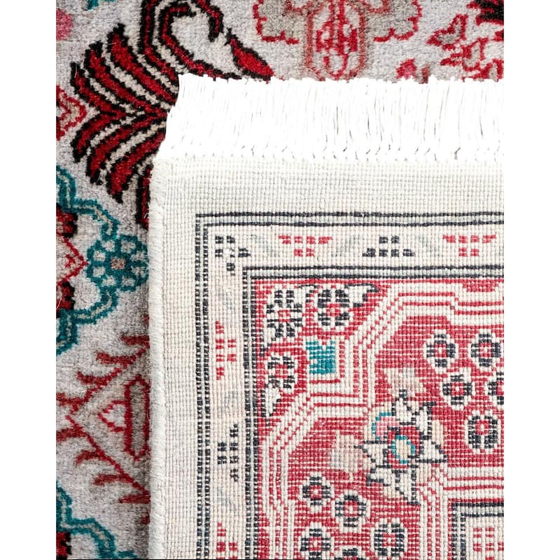 Overton Hand Knotted Wool Vintage Inspired Modern Contemporary Overdyed Multi Area Rug - 3' 2" x 5' 5"