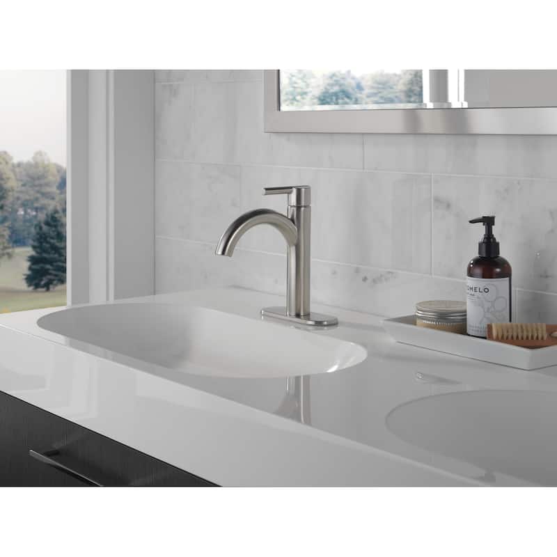 Delta Nicoli 1.2 GPM Single Hole Bathroom Faucet with Pop-Up Drain