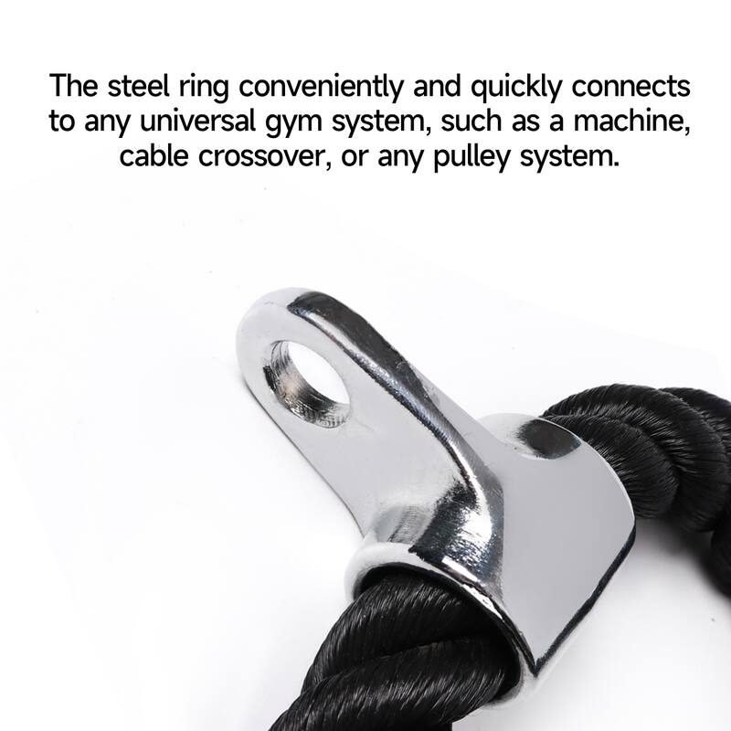 GSE™ Dual Tricep Rope, Heavy Duty Tricep Pull Down Cable Machine