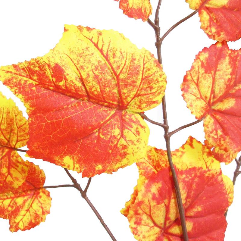 Set of 24 Artificial Grape Leaf Stem Plant Greenery Spray Branch 23in