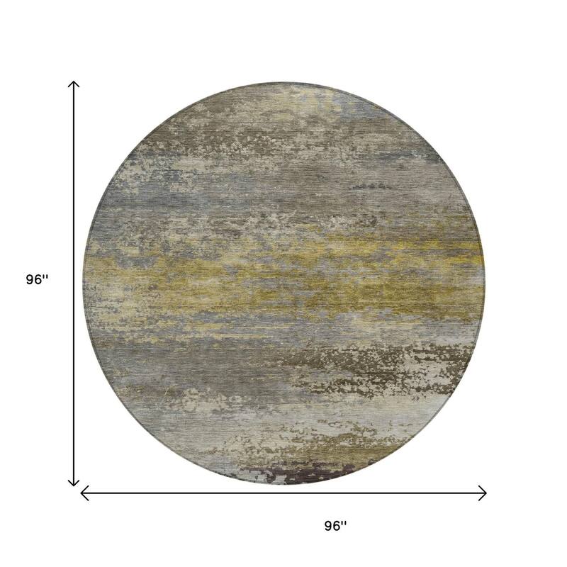 HomeRoots Abstract Transitional Rectangle Outdoor Rug