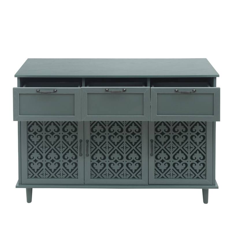 American Style Wood Sideboard Buffet Cabinet with Storage
