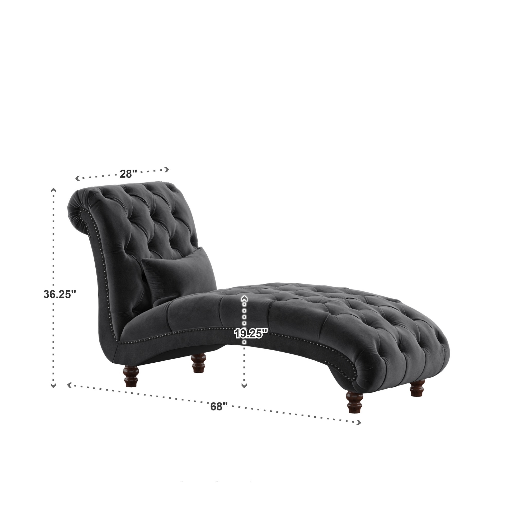 Knightsbridge tufted oversized chaise lounge sales