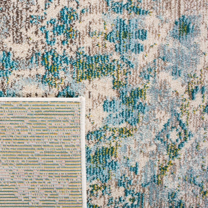 SAFAVIEH Monaco Apollo Modern Abstract Rug - Green/Turquoise - 8' x 11'
