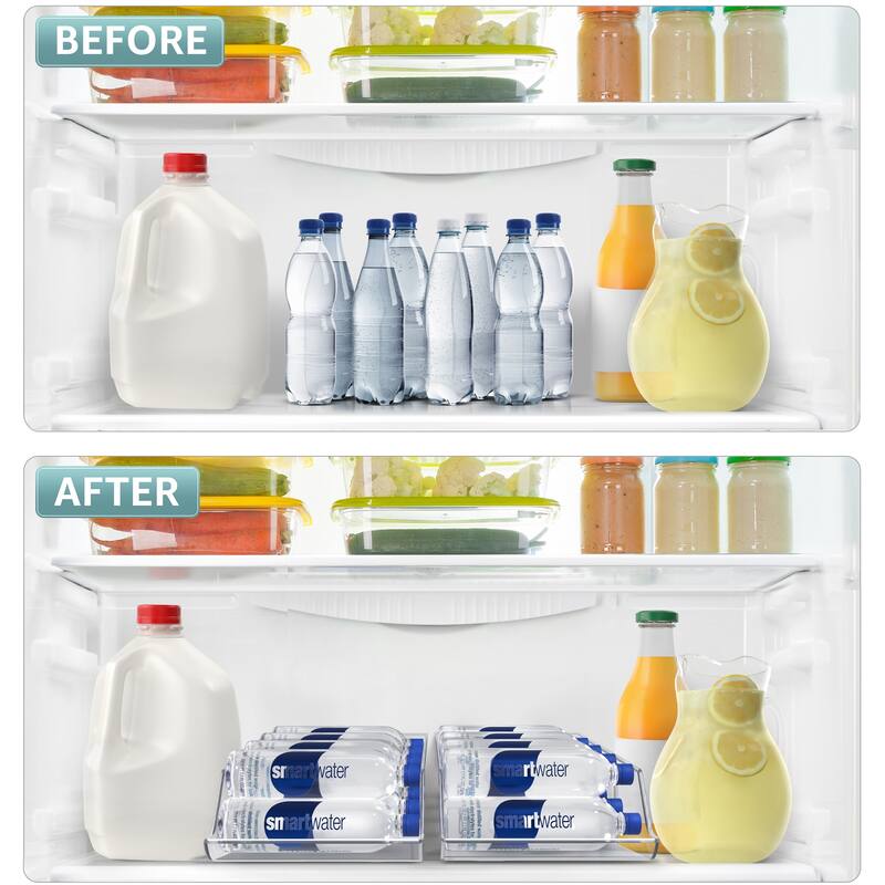 Sorbus Water Bottle Organizer and Drink Dispenser Set of 2 - 13.75 L x 9 W x 4 H