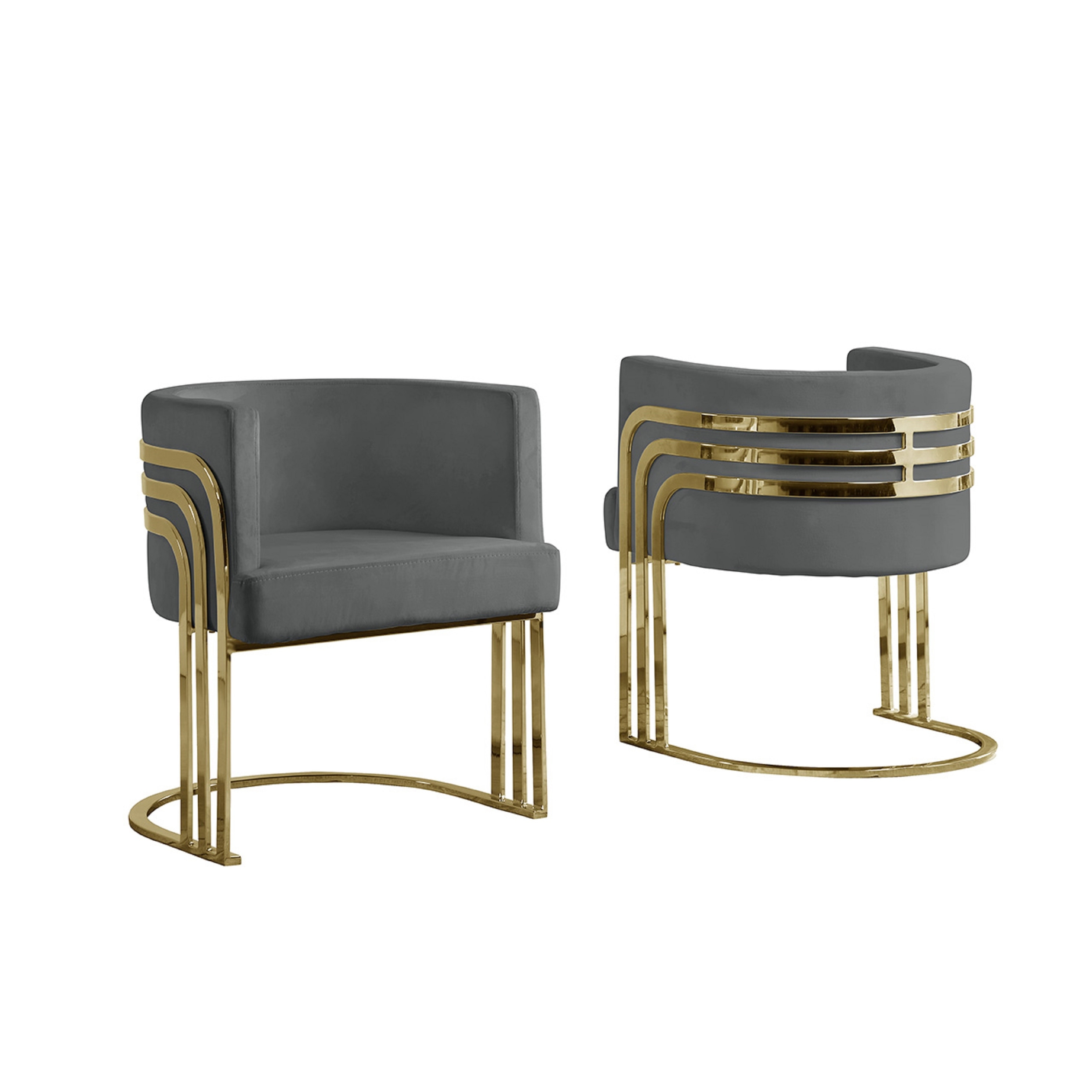 Accent chair discount with gold base