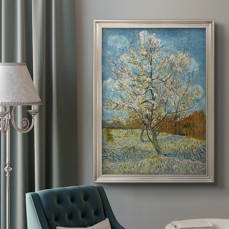  The Pink Peach Tree Premium Framed Canvas- Ready to Hang