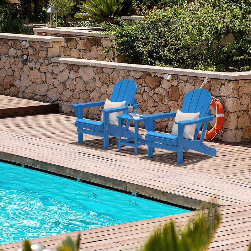 Poly Outdoor Adirondack Chair - Foldable All Weather